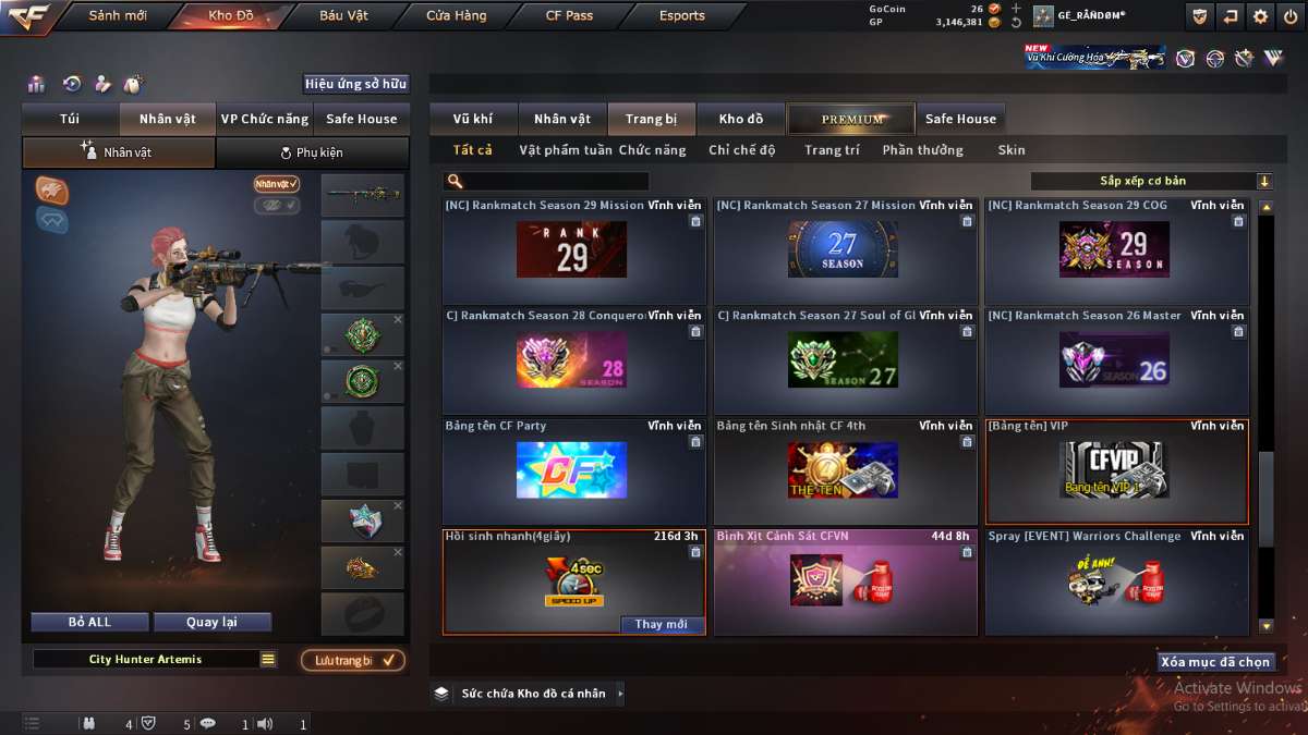 shop acc cf uy tin gia re